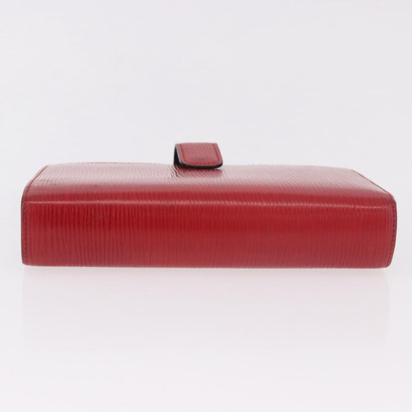 LOUIS VUITTON Epi Agenda MM Day Planner Cover Red R20047 LV Auth 184327