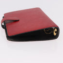 LOUIS VUITTON Epi Agenda MM Day Planner Cover Red R20047 LV Auth 184327-5