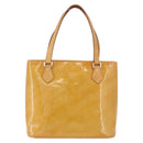 LOUIS VUITTON Monogram Vernis Houston Handtasche Beige M91004 LV Auth 184328-2
