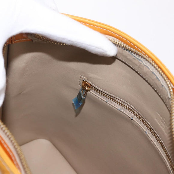 LOUIS VUITTON Monogram Vernis Houston Handtasche Beige M91004 LV Auth 184328