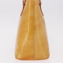 LOUIS VUITTON Monogram Vernis Houston Handtasche Beige M91004 LV Auth 184328-5