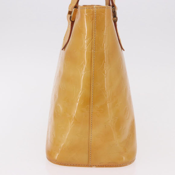 LOUIS VUITTON Monogram Vernis Houston Handtasche Beige M91004 LV Auth 184328