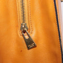 CELINE Kettenhandtasche Leder Beige Gold Auth 184329A-24