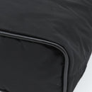 CELINE Circle Hand Bag Nylon Black Gold Auth 184330-12