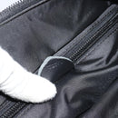CELINE Circle Hand Bag Nylon Black Gold Auth 184330-23