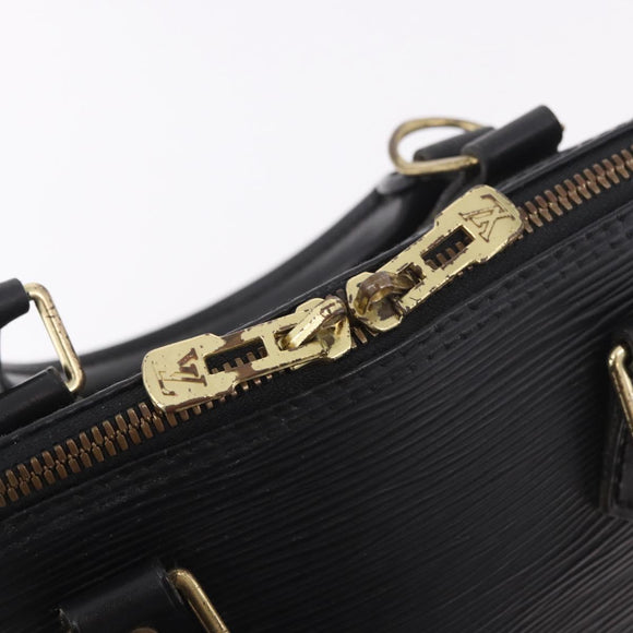 LOUIS VUITTON Epi Alma Hand Bag Noir Black M52142 LV Auth 184331A