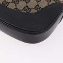 GUCCI GG Canvas Jackie Shoulder Bag Navy Gold 001 3306 Auth 184332V-16