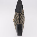 GUCCI GG Canvas Jackie Shoulder Bag Navy Gold 001 3306 Auth 184332V-3