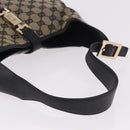 GUCCI GG Canvas Jackie Shoulder Bag Navy Gold 001 3306 Auth 184332V-7