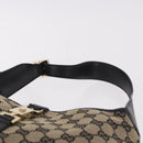 GUCCI GG Canvas Jackie Shoulder Bag Navy Gold 001 3306 Auth 184332V-8