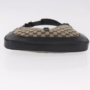 GUCCI GG Canvas Jackie Shoulder Bag Navy Gold 001 3306 Auth 184332V-5