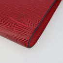 LOUIS VUITTON Epi Pochette Accessoires Pouch Red M52947 LV Auth 184334-14