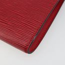 LOUIS VUITTON Epi Pochette Accessoires Pouch Red M52947 LV Auth 184334-16