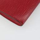 LOUIS VUITTON Epi Pochette Accessoires Pouch Red M52947 LV Auth 184334-17