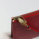 LOUIS VUITTON Epi Pochette Accessoires Pouch Red M52947 LV Auth 184334-10