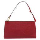 LOUIS VUITTON Epi Pochette Accessoires Pouch Red M52947 LV Auth 184334-13