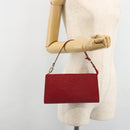 LOUIS VUITTON Epi Pochette Accessoires Pouch Red M52947 LV Auth 184334-20