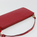 LOUIS VUITTON Epi Pochette Accessoires Pouch Red M52947 LV Auth 184334-6