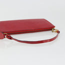 LOUIS VUITTON Epi Pochette Accessoires Pouch Red M52947 LV Auth 184334-7