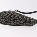 Christian Dior Trotter Canvas Saddle Accessory Pouch Navy Silver Auth 184338V-14