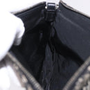 Christian Dior Trotter Canvas Saddle Accessory Pouch Navy Silver Auth 184338V-19