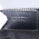 Christian Dior Trotter Canvas Saddle Accessory Pouch Navy Silver Auth 184338V-12