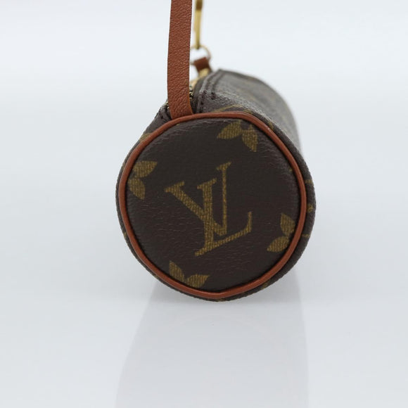 LOUIS VUITTON Monogram Papillon Pouch LV Auth 184339