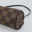 LOUIS VUITTON Damier Ebene Papillon Pouch LV Auth 184346-14