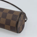 LOUIS VUITTON Damier Ebene Papillon Pouch LV Auth 184346-16