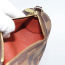 LOUIS VUITTON Damier Ebene Papillon Pouch LV Auth 184346-18