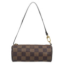 LOUIS VUITTON Damier Ebene Papillon Pouch LV Auth 184346-13