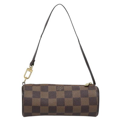 LOUIS VUITTON Damier Ebene Papillon Pouch LV Auth 184346 - 0