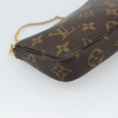 LOUIS VUITTON Monogram Mini Pochette Accessoires Beutel N41667 LV Auth 184348A-14