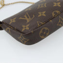 LOUIS VUITTON Monogram Mini Pochette Accessoires Beutel N41667 LV Auth 184348A-16
