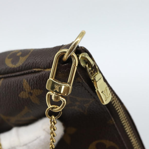LOUIS VUITTON Monogram Mini Pochette Accessoires Beutel N41667 LV Auth 184348A