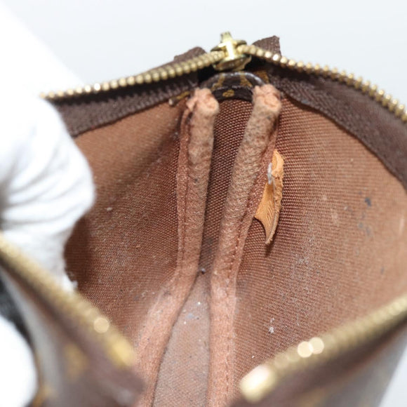 LOUIS VUITTON Monogram Mini Pochette Accessoires Beutel N41667 LV Auth 184348A