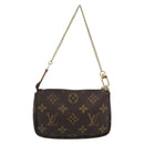 LOUIS VUITTON Monogram Mini Pochette Accessoires Beutel N41667 LV Auth 184348A-2