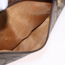 GUCCI GG Supreme Web Sherry Line Bag PVC Beige Gold 001 115 6655 Auth 184355-11