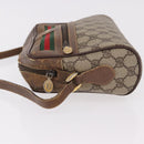 GUCCI GG Supreme Web Sherry Line Bag PVC Beige Gold 001 115 6655 Auth 184355-4