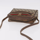 GUCCI GG Supreme Web Sherry Line Bag PVC Beige Gold 001 115 6655 Auth 184355-6
