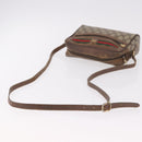 GUCCI GG Supreme Web Sherry Line Bag PVC Beige Gold 001 115 6655 Auth 184355-7