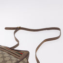 GUCCI GG Supreme Web Sherry Line Bag PVC Beige Gold 001 115 6655 Auth 184355-14