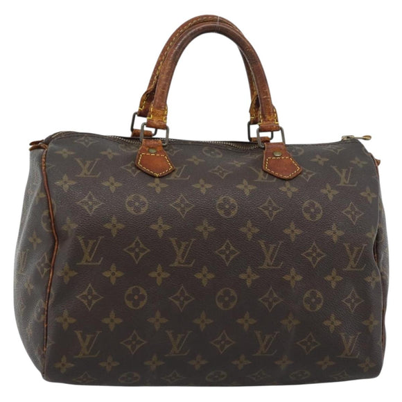 LOUIS VUITTON Monogram Speedy 30 Hand Bag M41526 LV Auth 184356