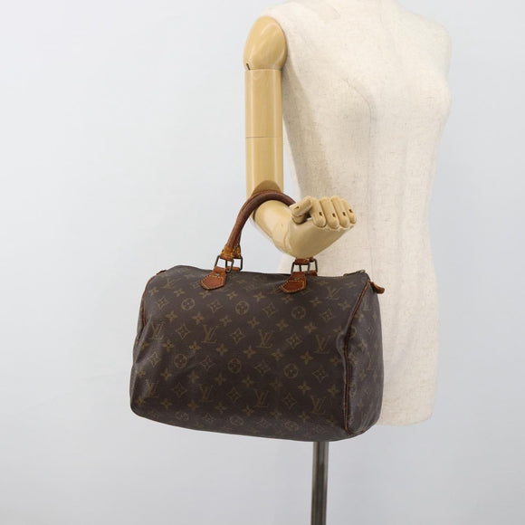 LOUIS VUITTON Monogram Speedy 30 Hand Bag M41526 LV Auth 184356