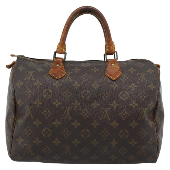 LOUIS VUITTON Monogram Speedy 30 Hand Bag M41526 LV Auth 184356