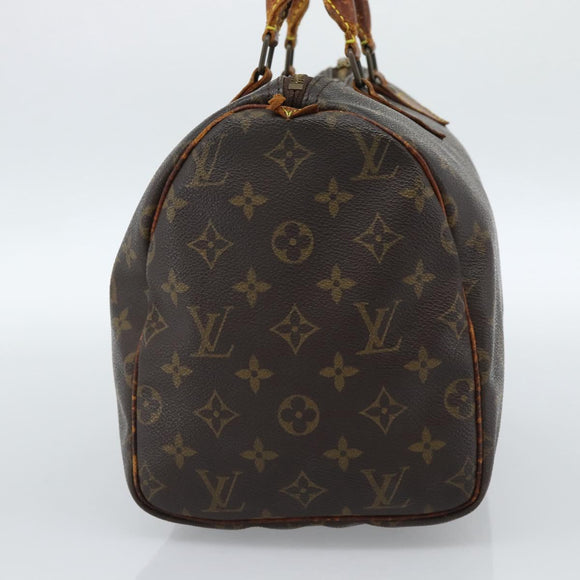 LOUIS VUITTON Monogram Speedy 30 Hand Bag M41526 LV Auth 184356