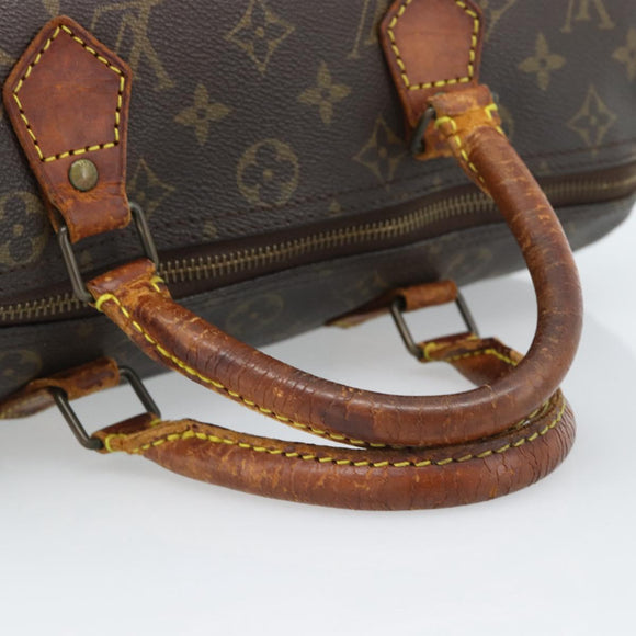 LOUIS VUITTON Monogram Speedy 30 Hand Bag M41526 LV Auth 184356
