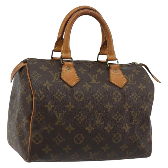 LOUIS VUITTON Monogram Speedy 25 Hand Bag M41528 LV Auth 184357A