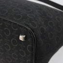 CELINE C Sulky Shoulder Bag Canvas Black Silver Auth 184359A-12