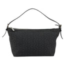 CELINE C Sulky Shoulder Bag Canvas Black Silver Auth 184359A-2